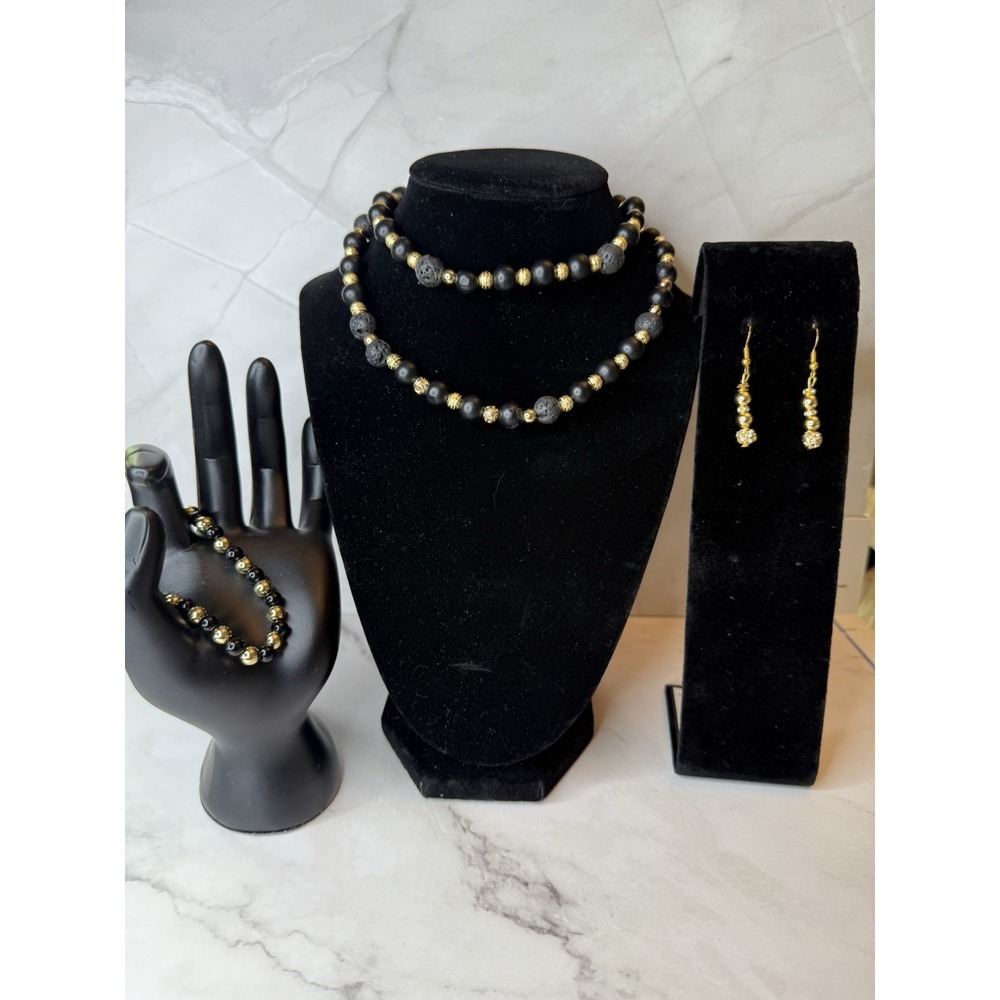NOT AVAILABLE SOLD jewelry set handmade necklace, bracelet and earrings